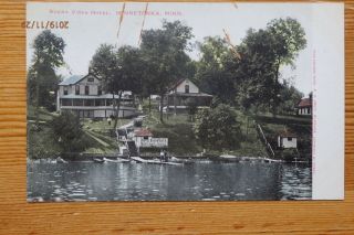 Lake Minnetonka Minnesota,  Buena Vista Hotel Mn.  Post Card