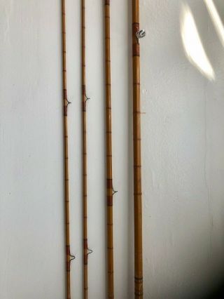 Vintage Bamboo Fly Rod,  3 Piece w/ Two Tips 3