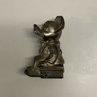 Vintage 1960 ' s Walt Disney Mickey Mouse Silver Plated Metal Bank Coin Piggy 2