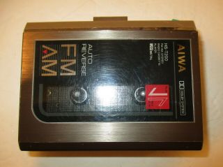 Vintage Aiwa Hs - T200 Walkman Cassette/ Radio Amfm Player -