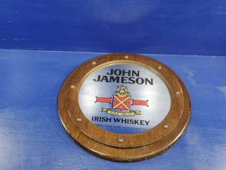 Vintage John Jameson Irish Whiskey Wall Mirror.