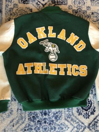 Oakland Athletics Vintage Retro Letterman/varsity Jacket 80s 90s Xl