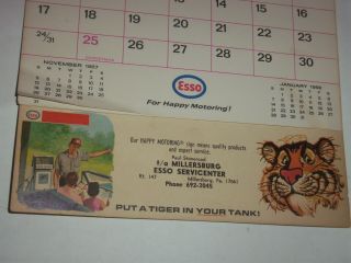 1967 Paul Stoneroad Millersburg,  Pa.  Esso Gas Calendar Humble Oil & Refining Co