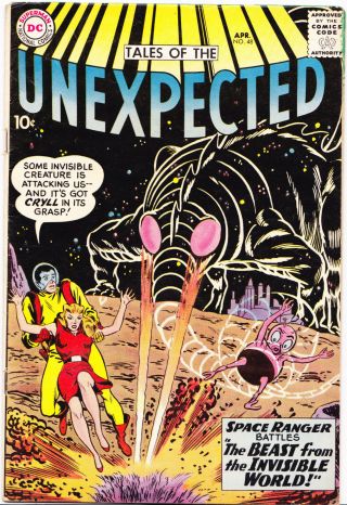 Tales Of The Unexpected 48 Fn,  (6.  5) Space Ranger Sci - Fi 1960 Comics Aliens