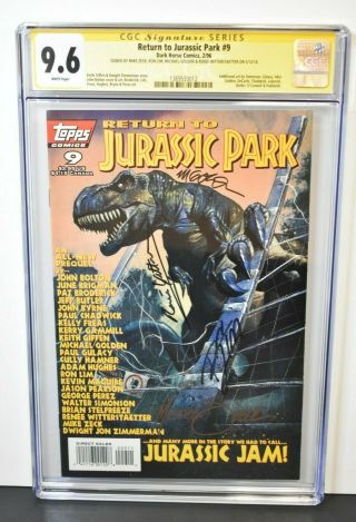 Return To Jurassic Park 9 Cgc Grade 9.  6 Signature Series Zeck Lim Golden,