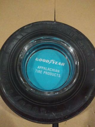 . Vintage Goodyear Tire Service Store Rubber & Glass Ashtray
