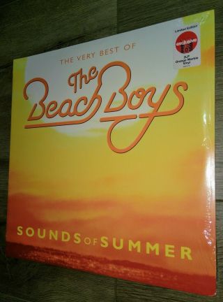 The Beach Boys Sounds Of Summer Orange Colored Vinyl 2 Lp Target Ltd Edition