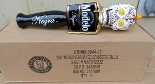 Modelo Negra Dia De Los Muertos Figur Skull Beer Tap Handle 11 Inch Cerveza
