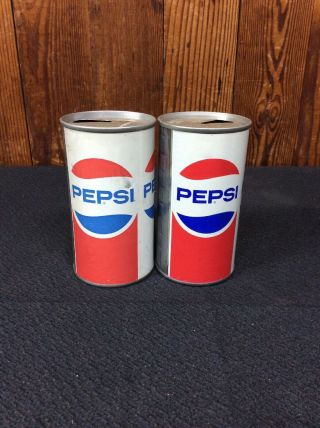 Vintage Pepsi Can,  Tin With Aluminum Top