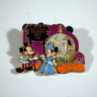 Walt Disney Halloween 2010 Annual Passholder Mickey And Minnie Mouse Pin 79802