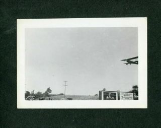 Unusual Vintage Photo Airplane Taking Off Flying In Open Sky 385195