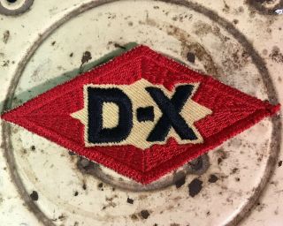 Vintage Authentic D - X Dx Oil Gasoline Gas Embroidered Patch Nos