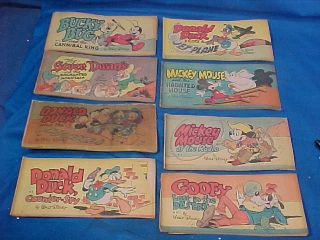 8 - 1947 Walt Disney Cherrios Cereal Comic Book Premiums Mickey Donald Etc