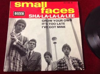 Small Faces - Sha - La - La - La - Lee 7 " Ep French Decca 1966 Mod Rock Rhythm & Blues