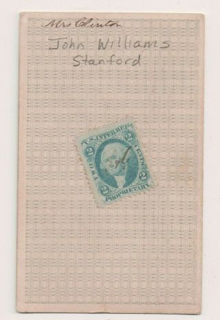 Vintage CDV Civil War Era Gentleman Id ' d asJohn Williams Stanford Tax Stamp 2
