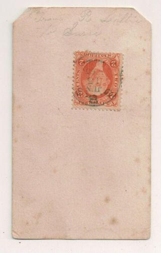 Vintage CDV Civil War Era well to do young Lady Tax Stamp 2