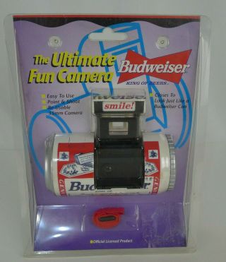 Budweiser King Of Beers Ultimate Fun 35mm Camera Can Shaped 1998 Rare