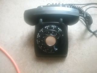Vintage Automatic Electric Black Rotary Dial Telephone