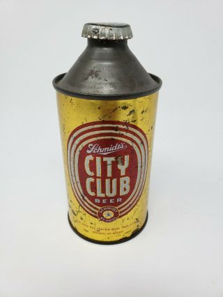 Schmidts City Club Cone Top Beer Can Mn
