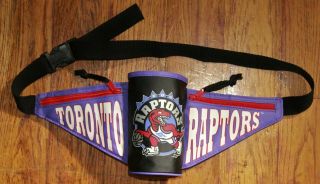 Vintage 1994 Toronto Raptors " Beer Holder " Fanny Pack