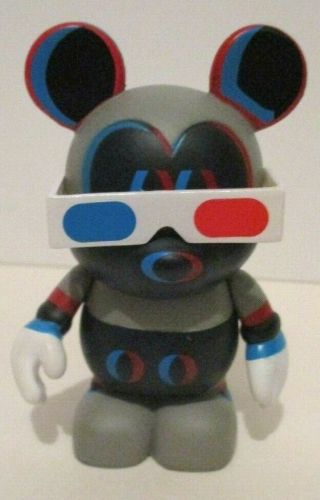 Disney Vinylmation Figure Mickey Mouse 3d 3 - D Glasses Urban Series Thomas Scott