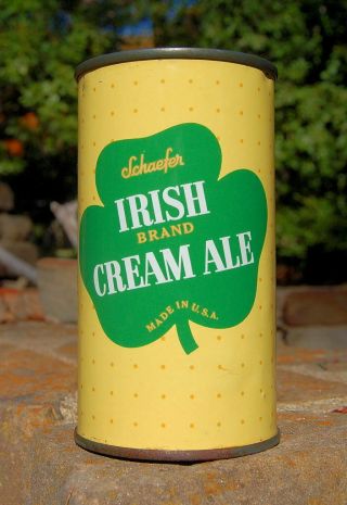 Mighty Fine Schaefer Irish Cream Ale Flat Top Beer Can For The Irish In You