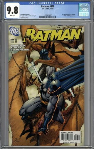 Batman 656 Cgc 9.  8 Nm/mt 1st Full Appearance Of Damian Wayne White Pages