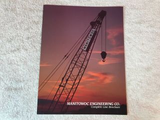 Rare Manitowoc Cranes Dealer Sales Brochure