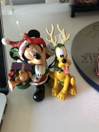 Disney Parks Mickey And Pluto Christmas Ornament