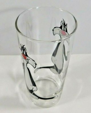 Nos Vintage Federal Glass Character Tumbler Looney Tunes Pepsi 1973 Sylvester
