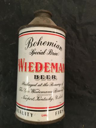 Wiedemann Cone Top Collectible Cone Top Beer Can Shape & Colors