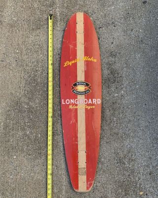 Kona Brewing Company Longboard Skateboard Deck Hawaii Beer Bar Mancave 40 " Aloha