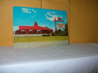 Vintage Giant Postcard Red Coach Grill Hyannis Ma Cape Cod 1964