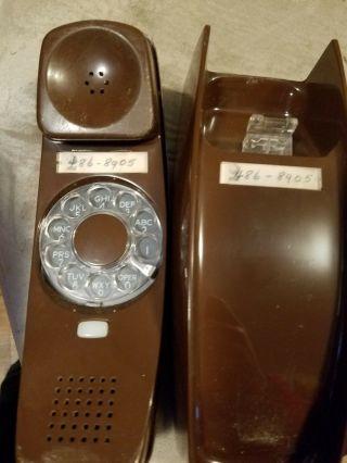 Vintage Western Electric Trimline Desk Phone Brown Rotary