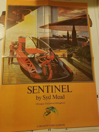 Vintage Syd Mead Sentinel Promotional Book Poster