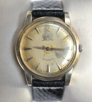 Vintage Hamilton Automatic Watch 17 Jewels 10k Gold Filled Running W78