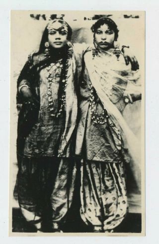 Two Young Dancing Girls Aboukir Egypt 1936 Photograph C2
