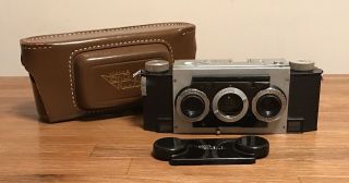 Vintage Stereo Realist 35 Mm Camera F:3.  5 David White Lens - Work