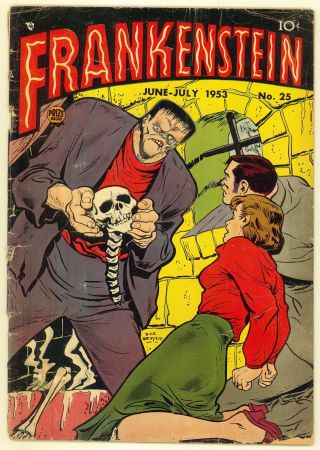 Frankenstein 25 (volume 4 3) (1953) Good Minus (1.  8) Prize Comics