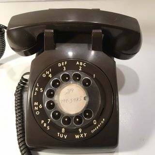 Vintage Stromberg Carlson Rotary Dial Telephone Brown