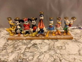 Disney Character Candle Holder With 11 Characters Mickey Mouse And Friends