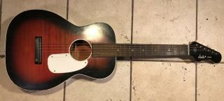 Vintage S - 69 (1969) Stella Harmony Parlor Acoustic Guitar Fender - Style Headstock