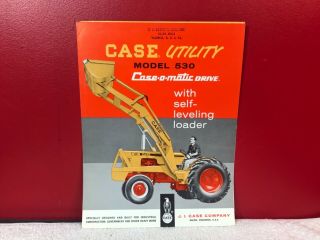 Rare 1962 Case Utility Tractor Model 530 Dealer Sales Brochure