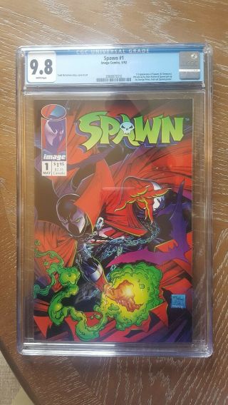 Spawn 1 Cgc 9.  8 Nm/mt 1st Appearance Of Spawn (al Simmons) White Pages Key