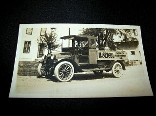 Vintage Photograph Of A Delivery Truck / Furniture Co.  / H.  Seigel