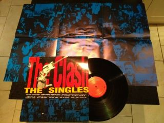 The Clash " The Singles " Rare 1991 Lp Ltd Edition W/ Poster