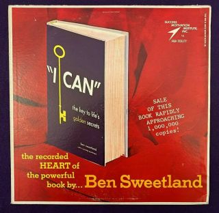 Ben Sweetland I Can Lp Success Motivation Institute Smi - 1314 Rare Nm -