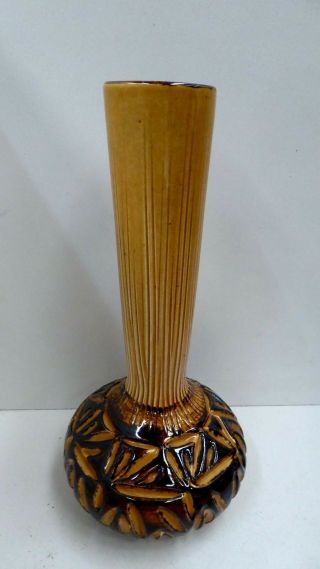 Vintage Ellis Pottery Sgraffito Vase 771 Australian Studio Ceramic Mid - Century