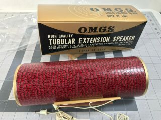 O.  M.  G.  S.  564 De Luxe Tubular Extension Speaker For Am/fm Transistor Radio Vtg