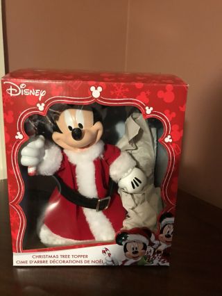 Kurt Adler Mickey Mouse Christmas Tree Topper Euc